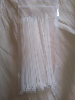 40 Fascette Fermacavo Nylon Bianche 3,6x150 mm