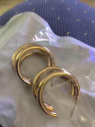 Pendientes Aro Dorados. Entrego en Puerta del Sur.