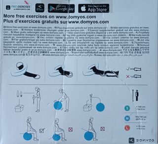 Palla Ginnica Domyos 120 cm Azzurra