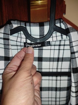 Americana cuadros Stradivarius Talla L