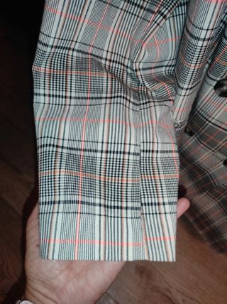 Americana cuadros oversize Stradivarius Talla L