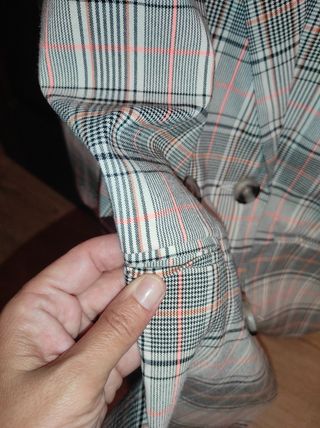 Americana cuadros oversize Stradivarius Talla L