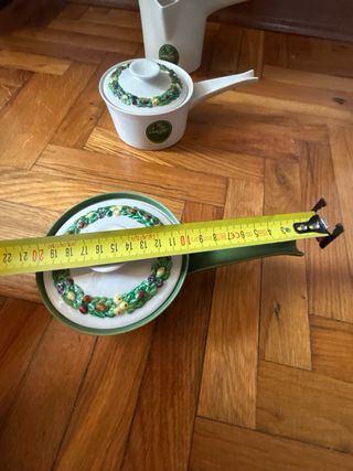 Over king set 3 pentole ceramica decorata