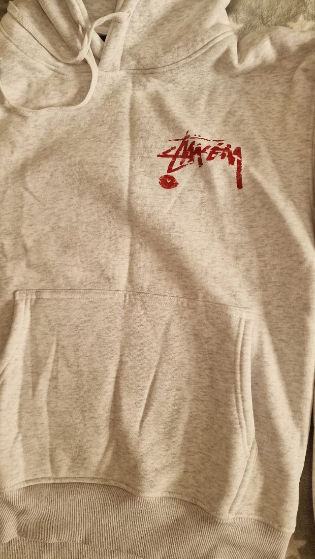 Sudadera con capucha Stussy gris