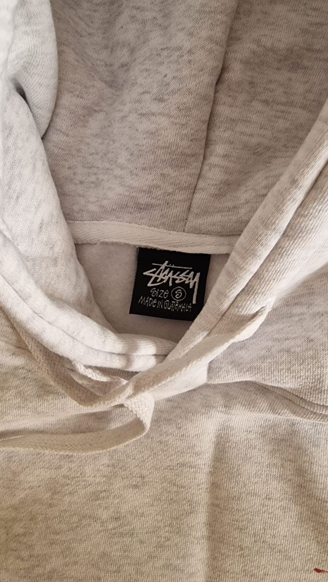 Sudadera con capucha Stussy gris