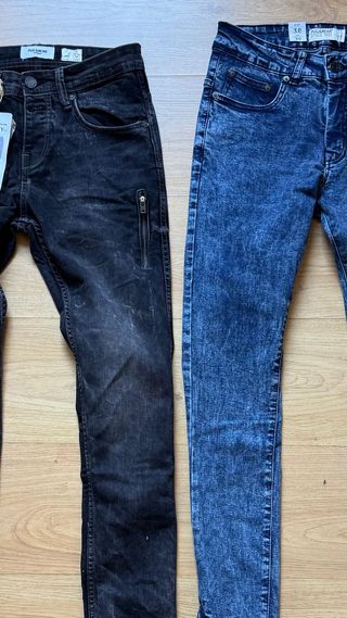 Pack 2 Vaqueros Lefties Pitillos Skinny 36 Hombre