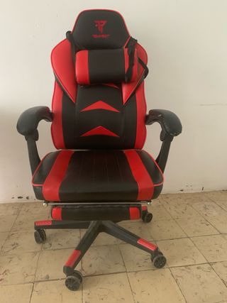 Silla Gaming Negra y Roja Tempest