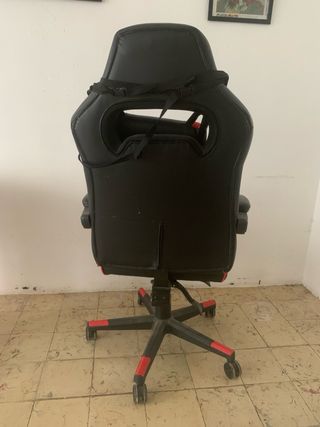 Silla Gaming Negra y Roja Tempest