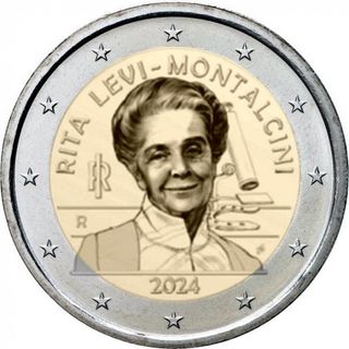 Moneda 2 euros Rita Italia 2024.SIN CIRCULAR.