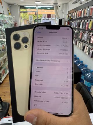 iPhone 13 Pro Max 128GB Oro/Factura garantía 