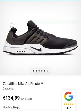 Zapatillas Nike Presto Talla 48.5