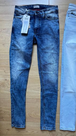 Pack 3 Vaqueros Super Slim Pull&Bear 36 Hombre