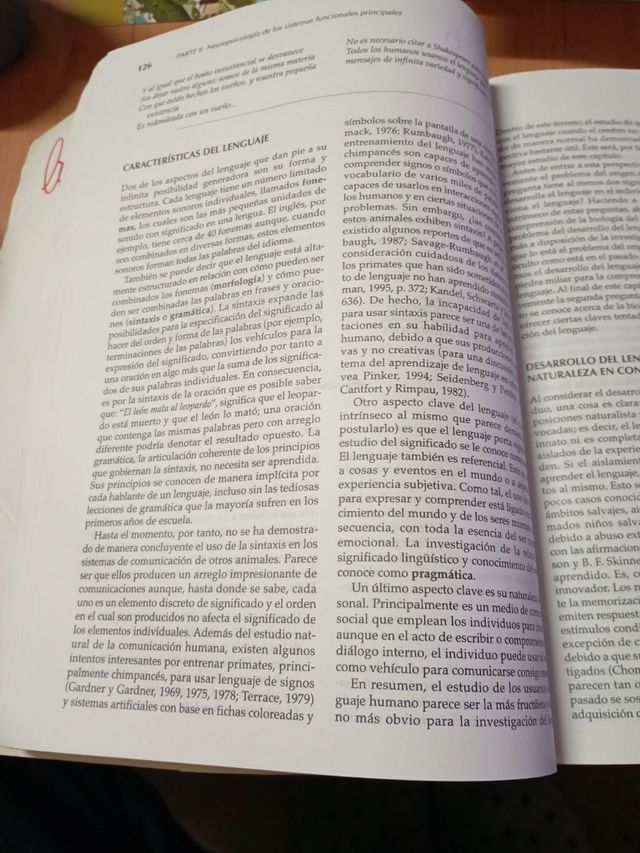 Libro "Principios de Neuropsicología Humana".