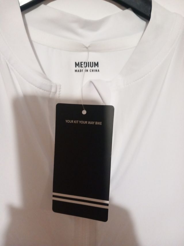 Chaqueta ciclista blanca,talla M