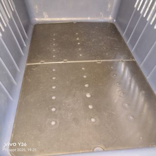 Transportín para perros beige y azul