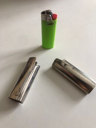Coperchio accendino Bic Silver