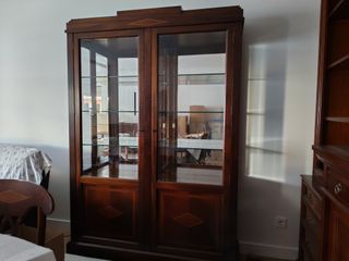 Vitrina Comedor Madera y Cristal