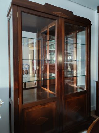 Vitrina Comedor Madera y Cristal