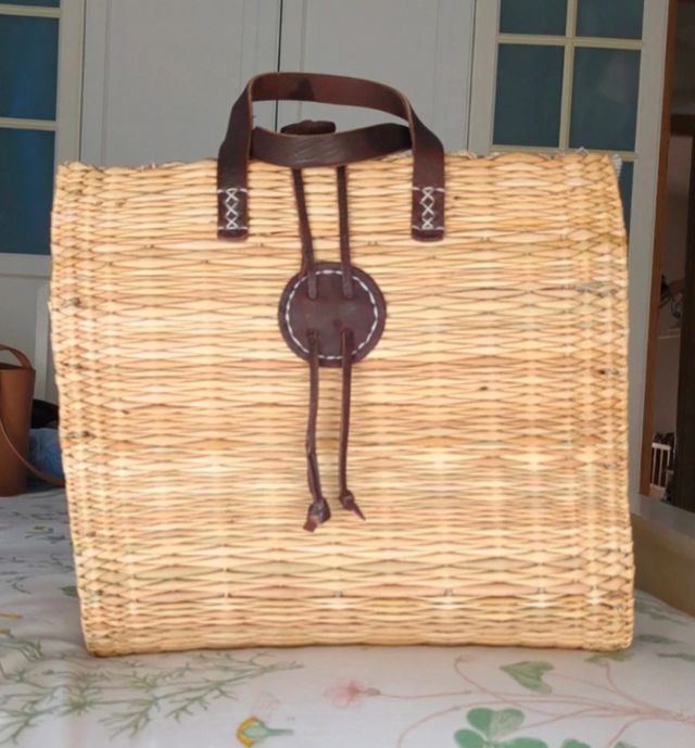 Capazo Tacatuca mimbre cuadrado