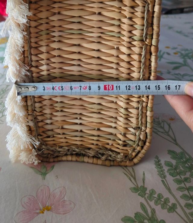 Capazo Tacatuca mimbre cuadrado