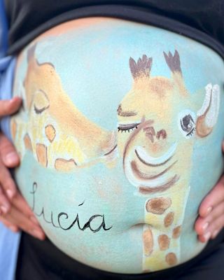 Pintura de barriga para embarazadas/Belly painting