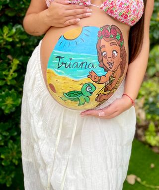 Pintura de barriga para embarazadas/Belly painting