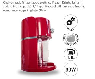 Chef-o-matic Tritaghiaccio Frozen Drinks Rosso
