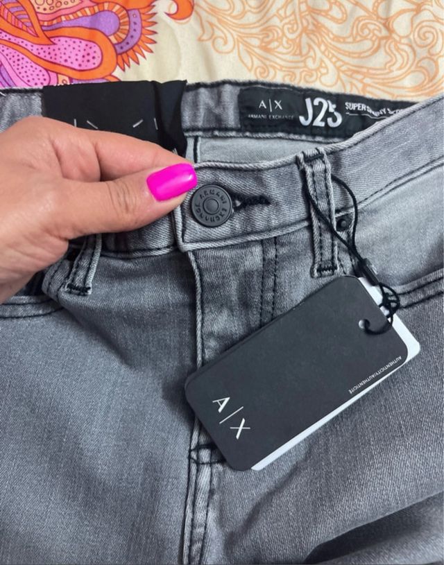 Jeans Armani Exchange grigi strappati