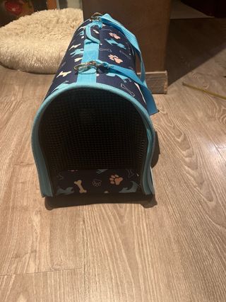 Transportín para mascotas con diseño de perros