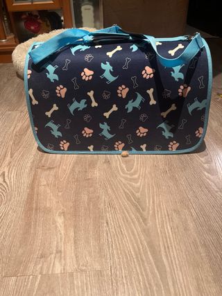 Transportín para mascotas con diseño de perros