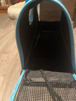 Transportín para mascotas con diseño de perros