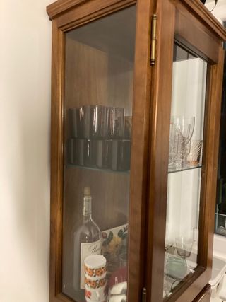 Vitrina madera vintage cristal SOLO RECOGIDA
