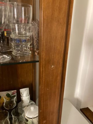 Vitrina madera vintage cristal SOLO RECOGIDA