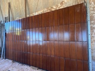 Puerta de garaje de madera 4.55x2.20