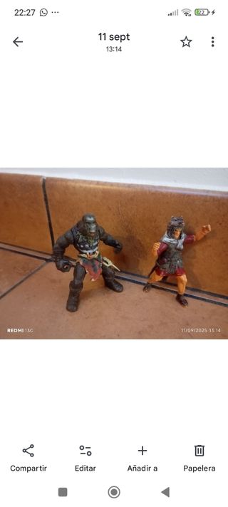 Figuras de acción de guerreros