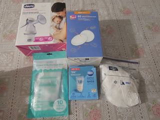 Lote Maternidad: Extractor, Almohadillas y Bolsas