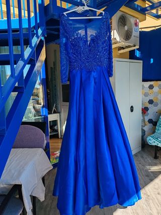 Vestido de madrina azul