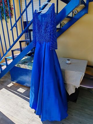 Vestido de madrina azul
