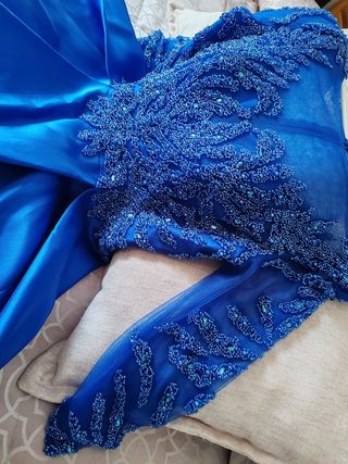 Vestido de madrina azul