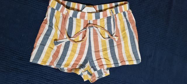 Pantalones cortos niña rayas