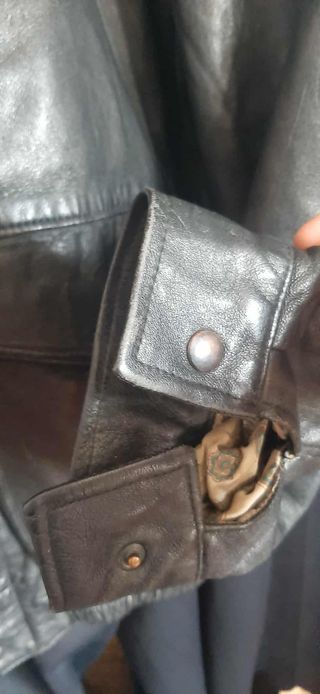 Cazadora Cuero Vintage Talla 54