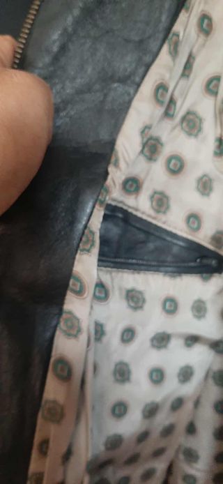 Cazadora Cuero Vintage Talla 54