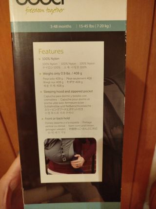 Mochila Porteo Boba Gris