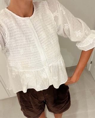 Blusa romántica Zara