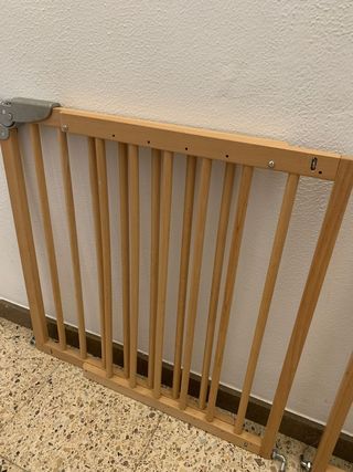 Barrera seguridad infantil madera