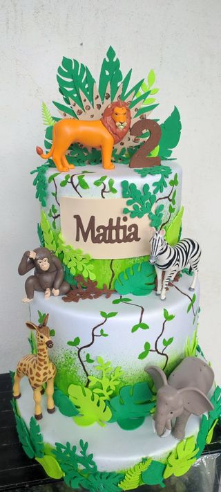 Torta scenografica Safari