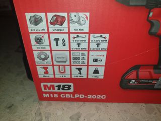 Taladro Percutor Milwaukee M18 CBLPD-202C
