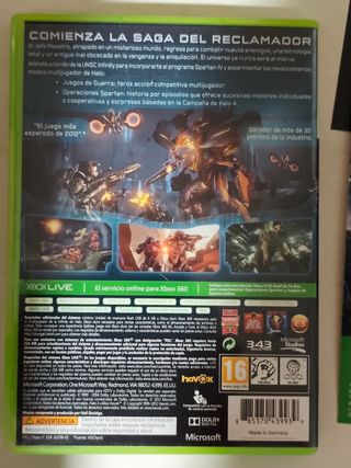 Halo 4 y Halo Reach Xbox 360