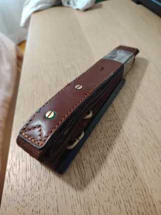 Maletín de piel Katana marrón