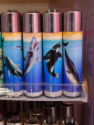 Encendedores Clipper con diseño de animales marino